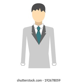 businessman in suit icon vector illustration