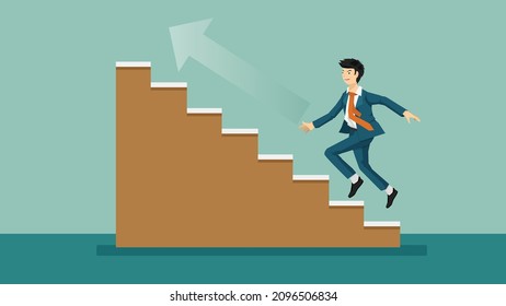 432 Jump From Staircase Vector Images, Stock Photos & Vectors 