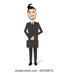 Businessman with a suitcase