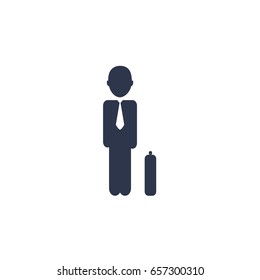 businessman with suitcase