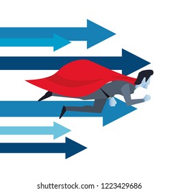 businessman superhero character