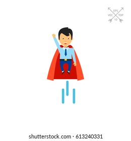 Businessman Superhero Icon