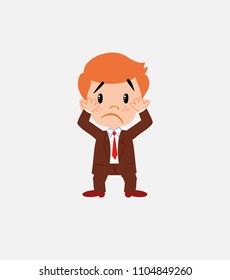 Businessman , surprised.