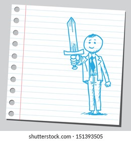 Empresario con espada