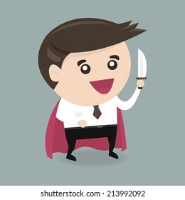 Businessman sword