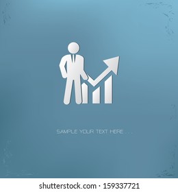 Businessman symbol,vector