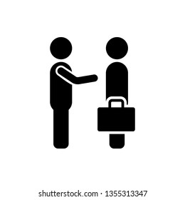 Businessman, talking, icon. Element of minimalistic icon for mobile concept and web apps. Signs and symbols collection icon for websites, web design, mobile app