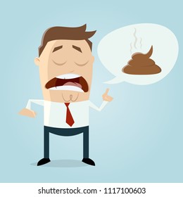 businessman is talking shit