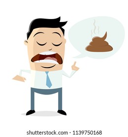 businessman is talking shit