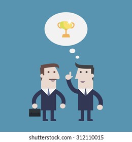 Businessman talking - Vector