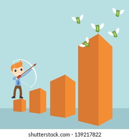 Businessman target