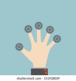 Businessman target
