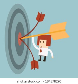 Businessman target