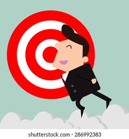  businessman  and Target 