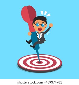 Businessman and target