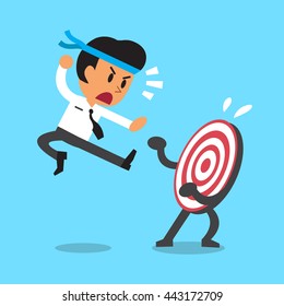 Businessman and a target