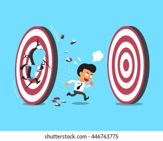 Businessman and targets