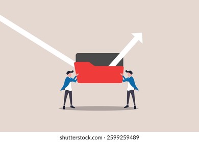 Businessman team backup file upload on the cloud. concept of Data transfer via cloud technology , large online database with modern, fast and secure internet