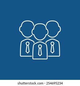 businessman team icon
