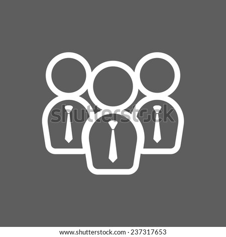 businessman team icon