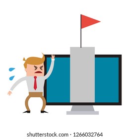 Businessman and technology