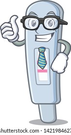Businessman test pack isolated in the cartoon
