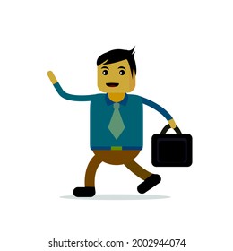 344 Back Of Man With Suitcase Cartoon Images, Stock Photos & Vectors ...