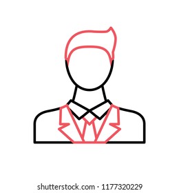 Businessman Thin Line Vector Icon