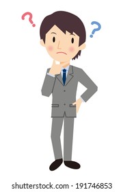 Businessman thinking