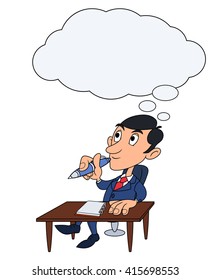 Businessman is thinking 4