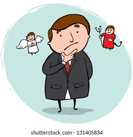 Businessman Thinking About Future