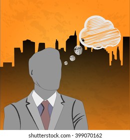 businessman thinking conceptual