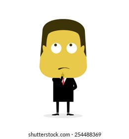Businessman Thinking Elegant