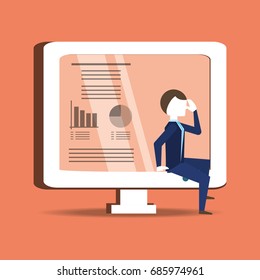 businessman thinking and planning ideas
