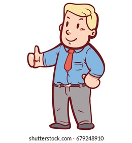 Businessman Thumb up