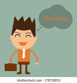 Businessman with Thursday