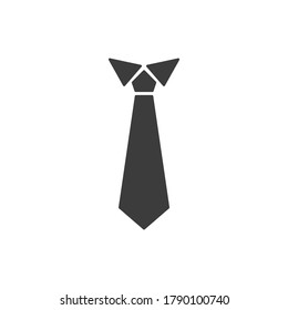 businessman tie icon. Necktie and neckcloth symbol. Flat Vector illustration
