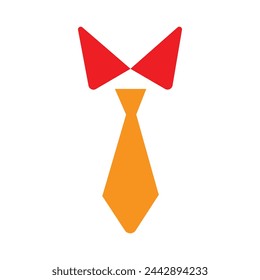 businessman tie icon, Tie Icon in trendy flat style. Realistic illustration of tie vector icon for web design isolated on white background. Vector illustration. Eps file 340.