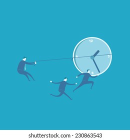 Businessman with time management