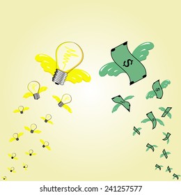 Businessman trading