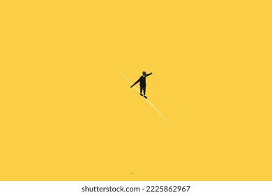 empresario tratando de mantener el equilibrio entre trabajo y vida.