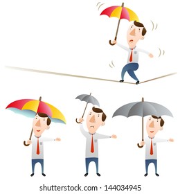 businessman with umbrella