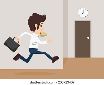 Businessman urgent , eps10 vector format