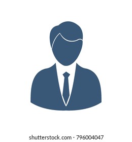 businessman user icon
