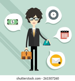 Businessman using his smart phone