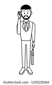 Businessman using smartphone