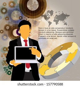 Businessman. Vector