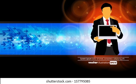 Businessman. Vector