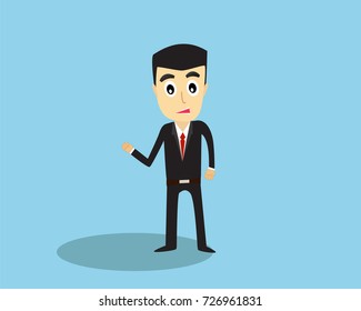 Businessman vector cartoon design.