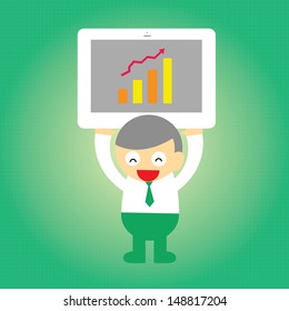 businessman vector cartoon style for use